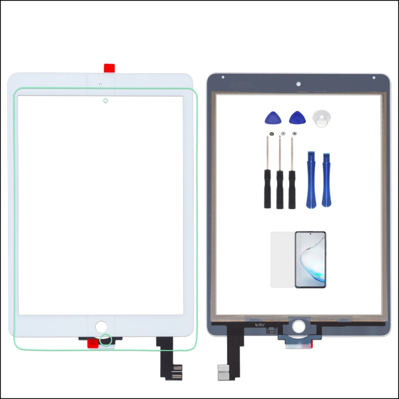 Écran tactile en verre pour iPad Air 2 A1567 A1566, avec câble flexible, outils gratuits, qualité supérieure n° 2