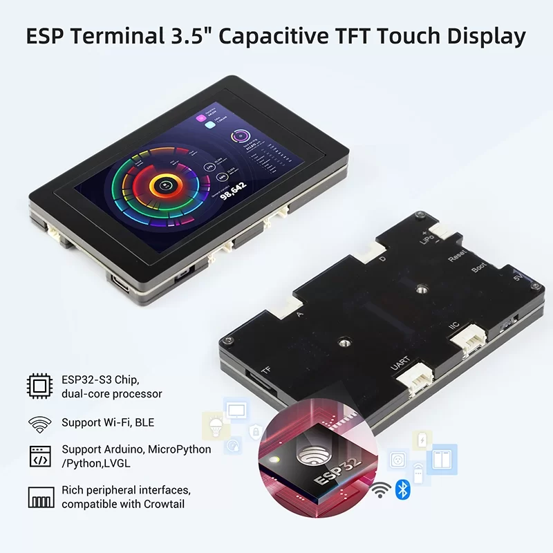 ESP32-S3 Display Tech 3.5 en effet TFT-LCD puzzles itifs Touch Display 320*480 IIC UART DC 5V 500mA Pour Ardu37/ chirurgie tionnÃ©/Mircochirurgie tionnÃ© n° 3