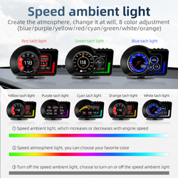 Afficheurs tÃªte haute pour voiture, GPS, compteur de vitesse, jauge de tr/min, affichage HUD, accessoires pour KIT 308, 208, 3008, 206, 207, 301, 307, 408, F15, OBD2 small picture n° 4