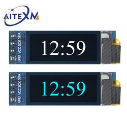 Ã‰cran OLED LCD LED, technologie IIC, communication pour Ardunio, blanc et bleu, 0.91 pouces, 0.91 pouces, X32