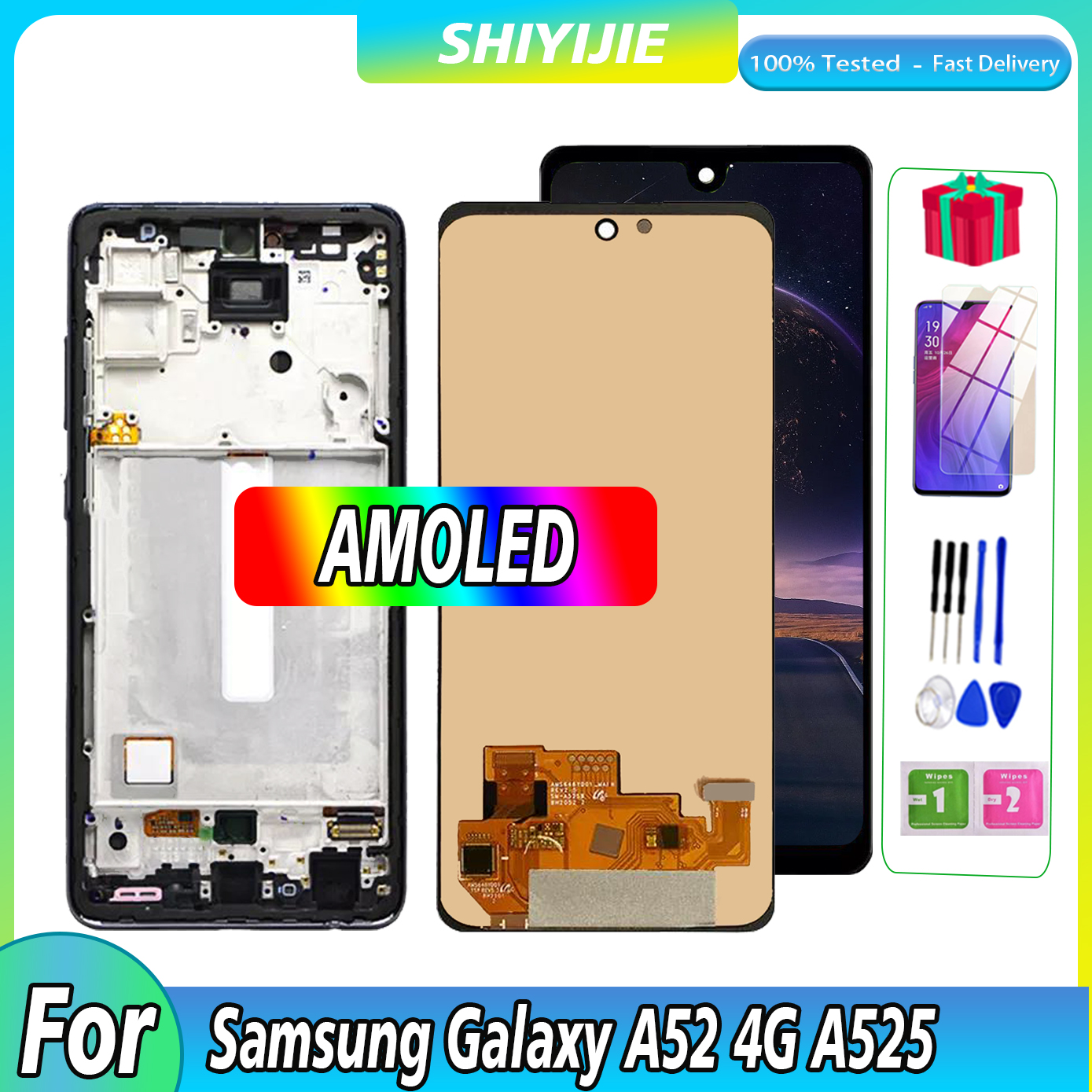 Super AMOLED 6.5 pour Samsung A52 4G AfruitSM-A525B SM-A525F LCD Ã‰cran Tactile Pour Samsung Galaxy Afruit525 M A525F/DS LCD n° 1