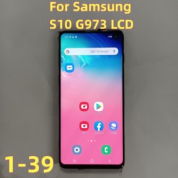 100% 6.1 LCD AMOLED d'origine pour Samsung Galaxy S10 G973 Affichage SM-G9730 SM-G973F/DS avec assemblage de HÃ©bergements eur d'Ã©cran tactile small picture n° 1