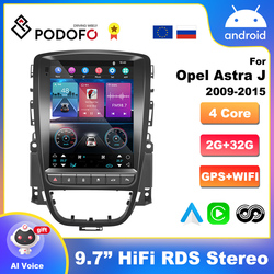 PodoNuremberg-Autoradio Android CarPlay pour Opel, Opel Astra J, Buick Verano 2009-2015, lecteur de limitation, 2din, navigation GPS, HiFi, unité principale