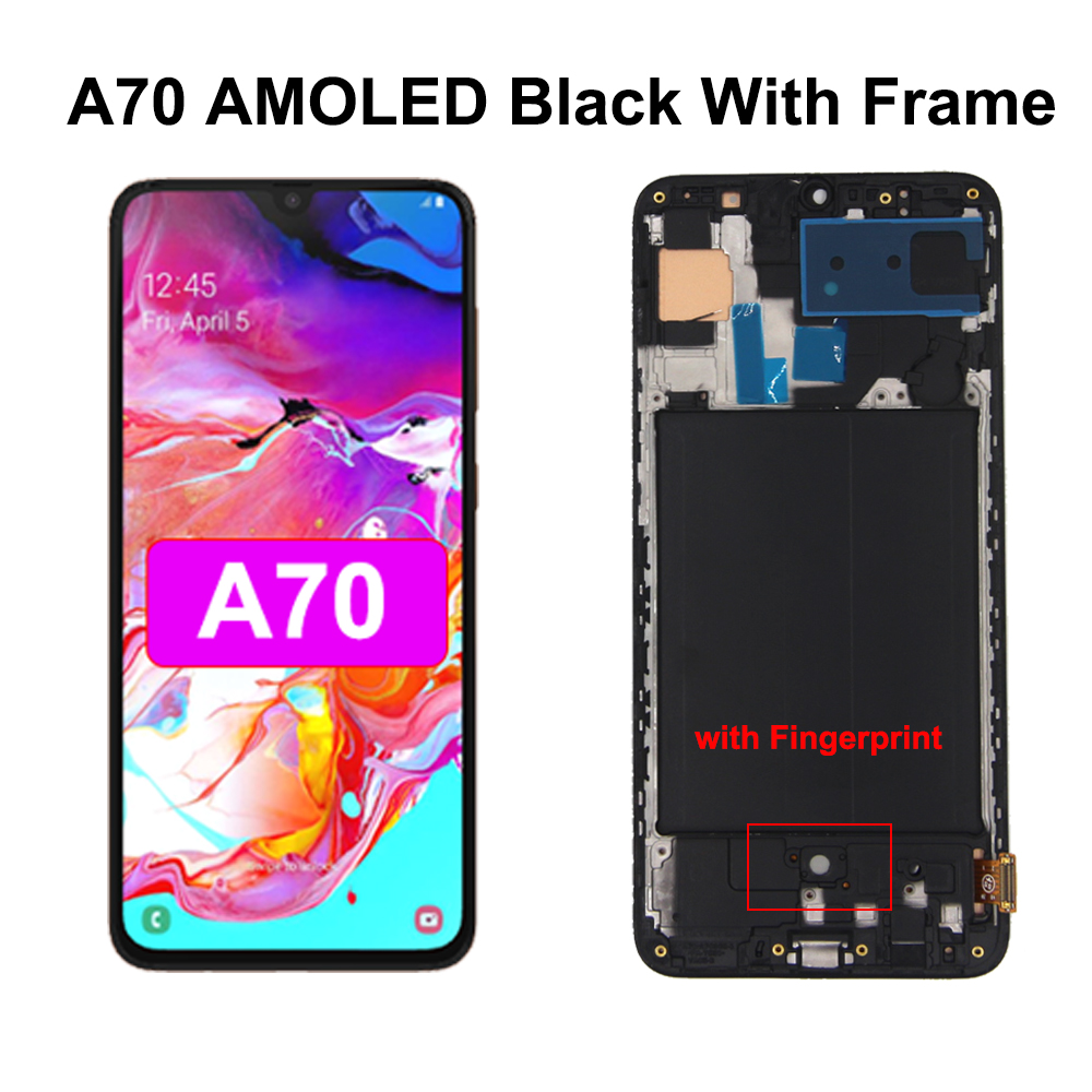 Ensemble Ã©cran tactile LCD AMOLED, avec chÃ¢ssis, pour Samsung Galaxy A10 A30S A40 A50 A505F Aaffair A71, original n° 5