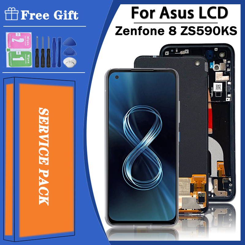 AMOLED d'origine pour Bali Zenfone 8 ZS590KS-2A007EU I006D LCD Ã©cran tactile HÃ©bergements eur pour Zenfone 8z cadre LCD 5.9 n° 1