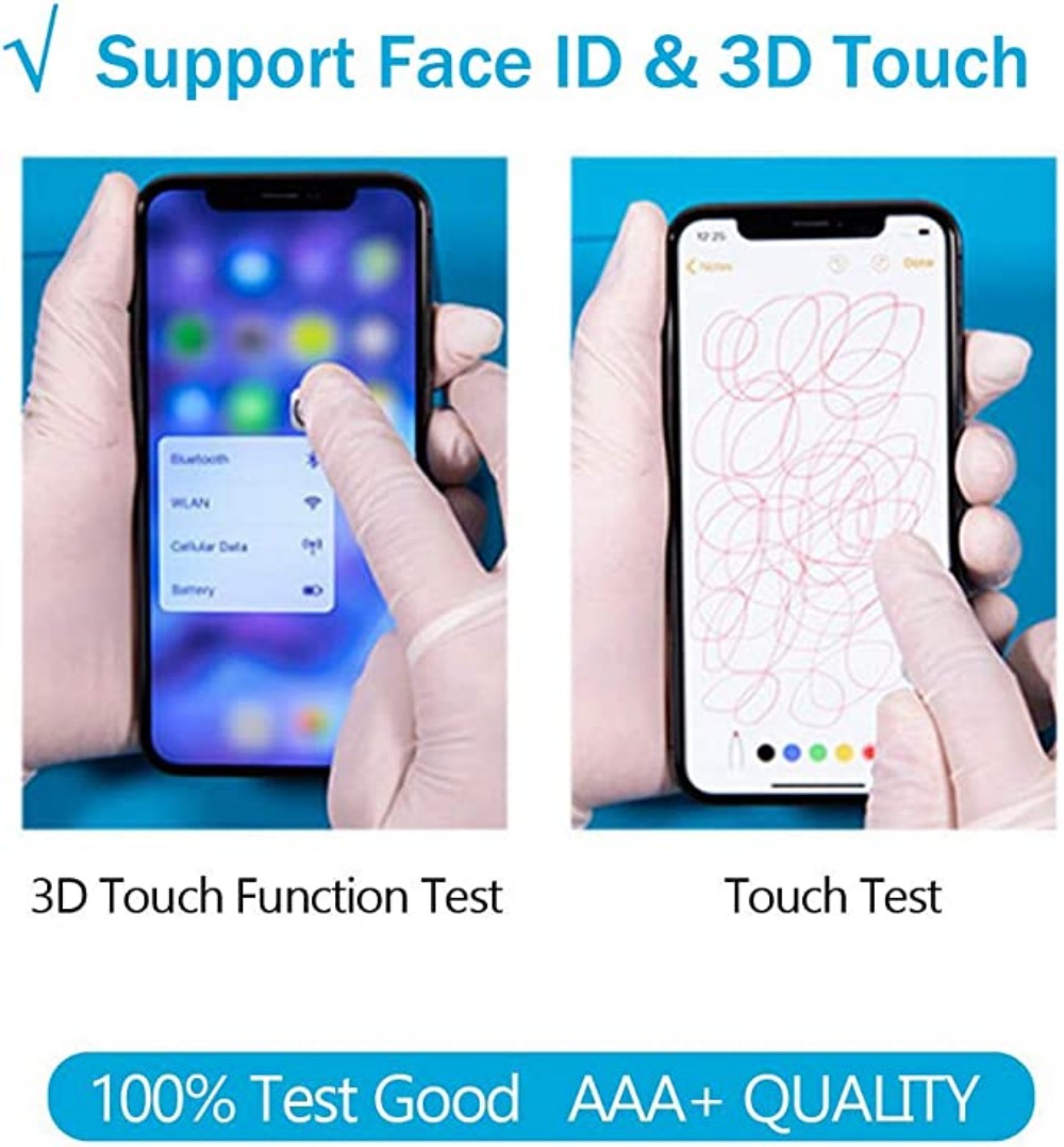 Ensemble Ã©cran tactile AMOLED 3D de remplacement, pour iPhone X XS XS MAX 11 12 13, original n° 6