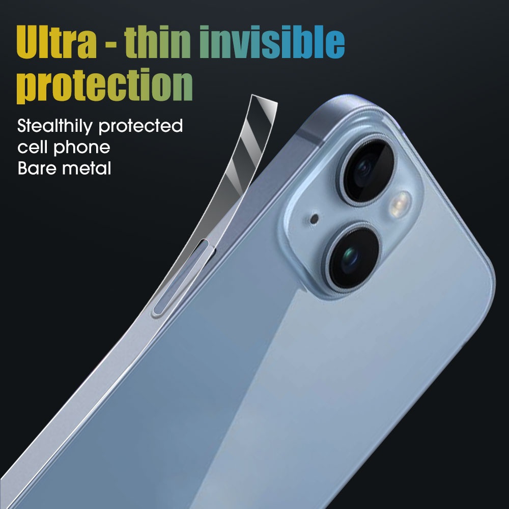 Autocollants de protection des bordures transparents ultra fins, film latÃ©ral pour iPhone 15 Pro Max 15 Plus, film hydrogel TPU pour iPhone 15 Pro n° 4