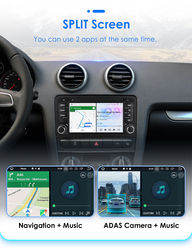 Autoradio Android 12, Navigation GPS, RDS, Carplay, DSP, USB, Lecteur MultiXXL StÃ©rÃ©o, 2Din, pour Voiture Audi A3, S3, RS3 (2003-2012) small picture n° 4