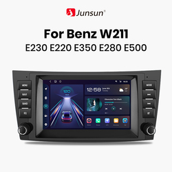 Junsun-Autoradio Android pour Mercedes Benz Classe E W211, W219, E200, E220, E300, Carplay, Limitation de la voiture, RDS, GPS, No 2Din Autoradio