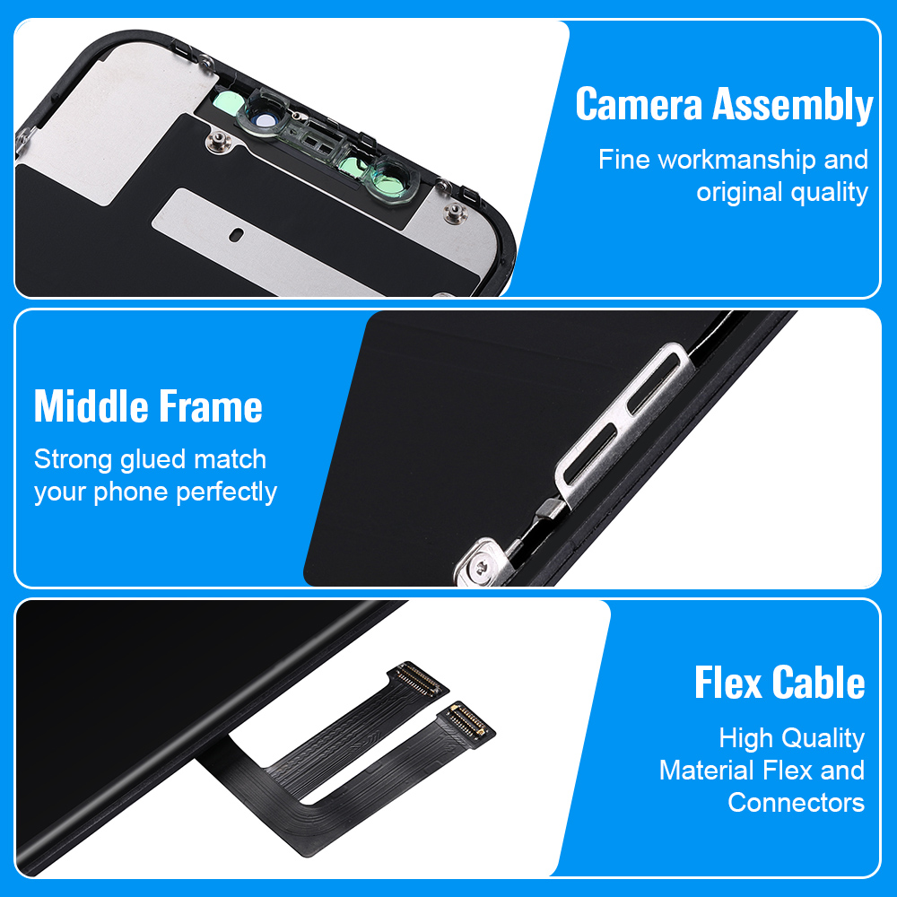 INCELL-Ensemble Ã©cran tactile LCD OLED, pour iPhone 12 Pro Max 12 11 Poly XS 13 14 Pro Max n° 4