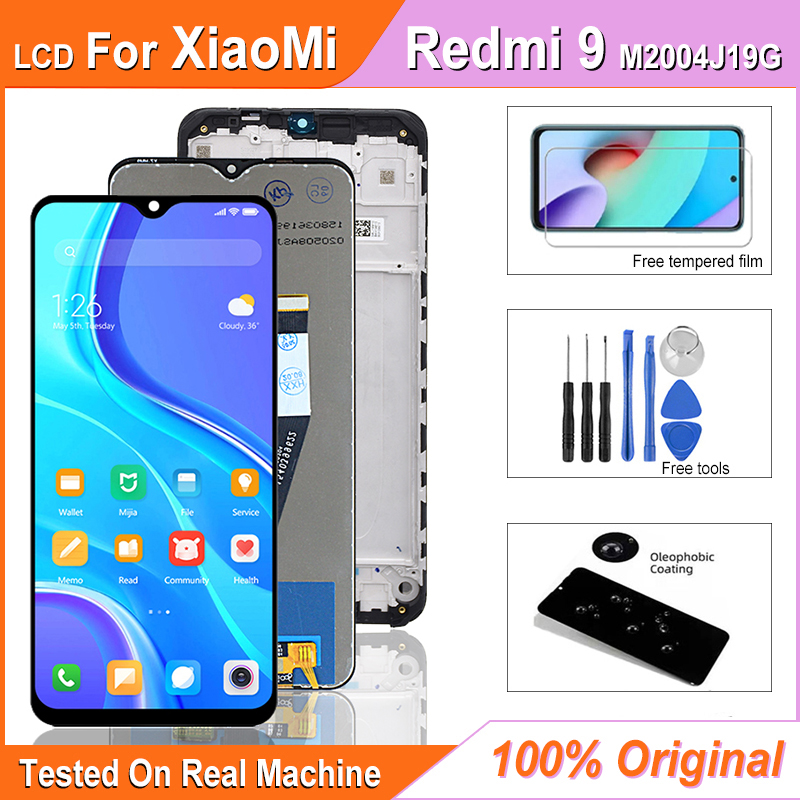 Ensemble Ã©cran tactile LCD, 6.53 pouces, pour Xiaomi Redmi 9 M2004J19G M2004J19C, original n° 1