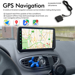 Autoradio Android 13 avec Navigation GPS et Ã‰cran Tactile, Lecteur VidÃ©o, StÃ©rÃ©o, 2DIN, 2006 Go, Limitation de Voiture, pour Renault Clio 3, 128 small picture n° 3