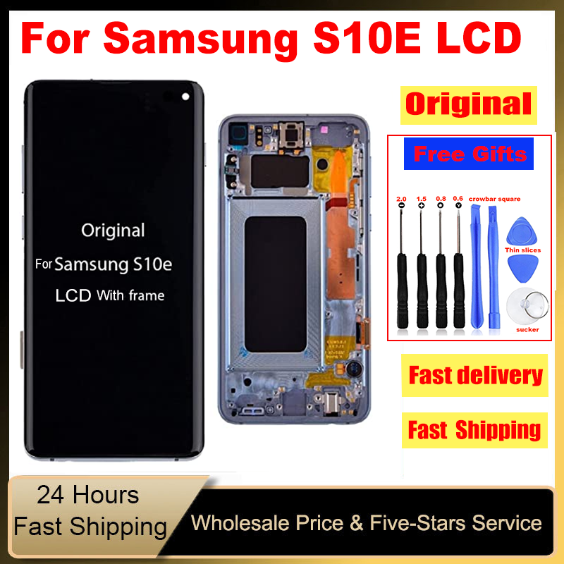 Bloc Ã©cran tactile LCD avec chÃ¢ssis, pour Samsung Galaxy S10e G970F/DS G970U G970W SM-G9700 n° 1