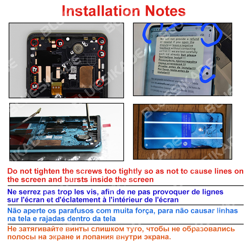 6.47 Original Pour Huawei P30 Pro LCD Ã‰cran Tactile Digitizer PiÃ¨ce De Rechange Pour Huawei VOG-L29 VOG-L09 VOG-AL00 LCD n° 3