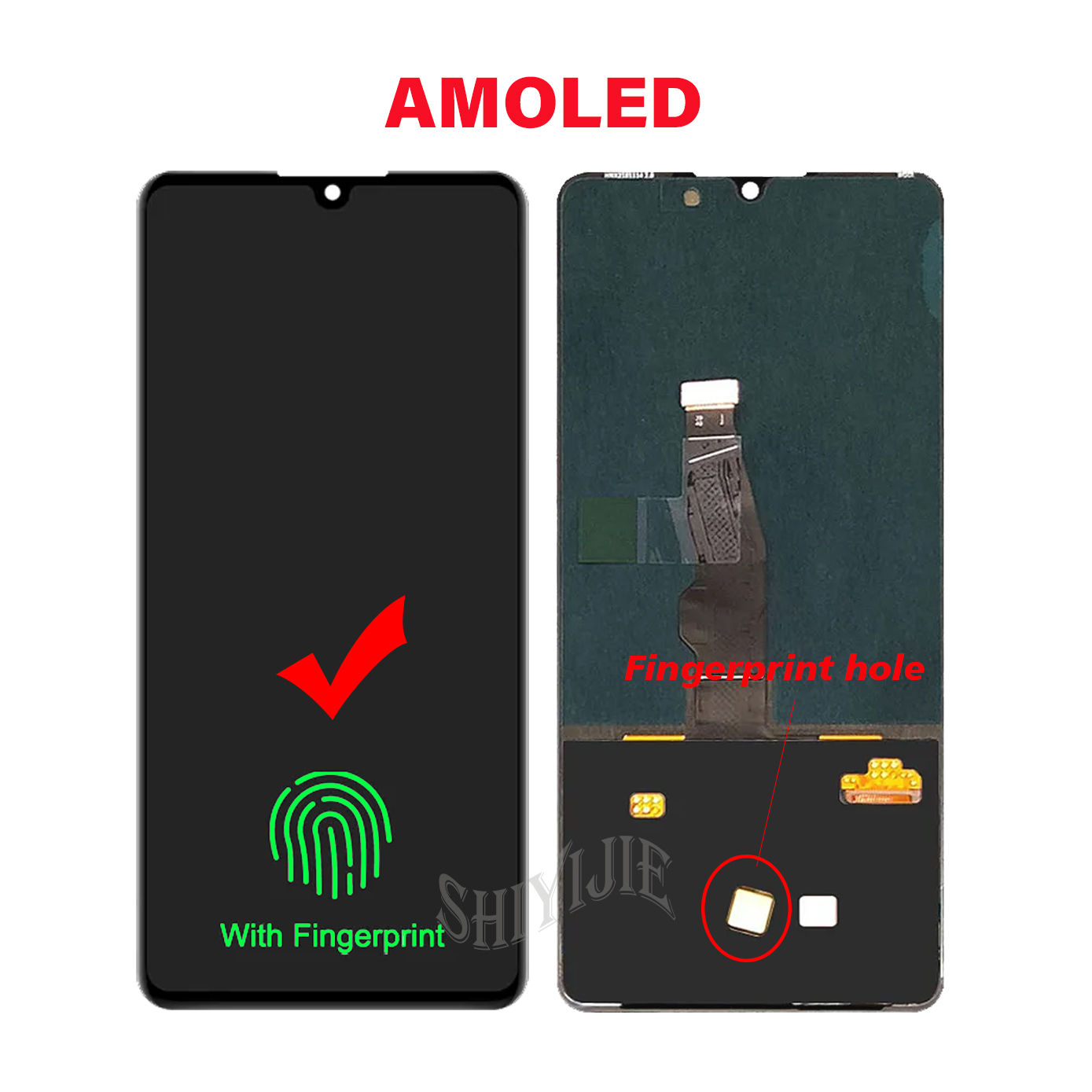 Ã‰cran AMOLED pour Huawei P30 LCD Remplacement de l'Ã©cran tactile pour Huawei P30 LCD ELE-L29 ELE-L09 ELE-AL00 LWindDigitizer Assembly n° 4