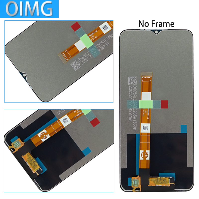 Ã‰cran LCD d'origine avec cadre pour Realme C12, piÃ¨ces de rechange de HÃ©bergements eur d'Ã©cran tactile, RMX2189 n° 3