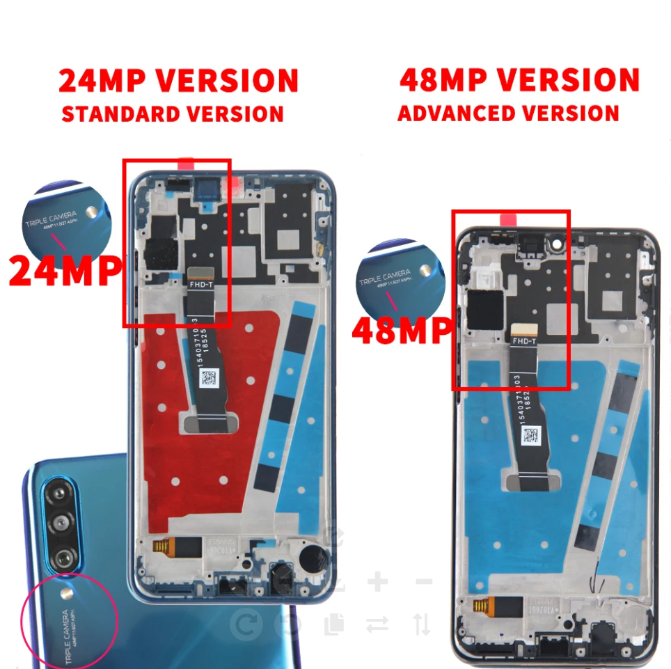 Bloc Ã©cran tactile LCD avec chÃ¢ssis, pour Huawei P30 Lite, original n° 3