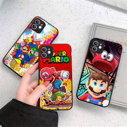 YS-8 Cartoon Marios Ã©tui en silicone pour iPhone 5 5S 6 SE 7 8 Plus X XS Poly 11 Pro Max small picture n° 4