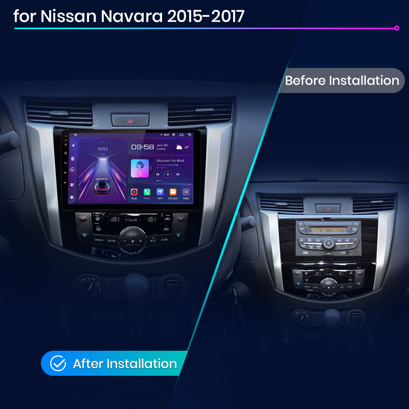 Junsun-Autoradio Android sans fil pour Nissan Navara, Carplay, NP300, 2015-2017, limitation GPS, 4G, WiFi, DSP n° 2