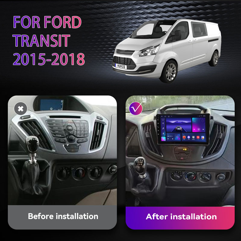 QSZN-Autoradio Android 12, 9 Pouces, 2K, QLED, Lecteur VidÃ©o, GPS, 4G, Carplay, Limitation, pour Ford ATIC 2015, 2016, 2017, 2018 n° 2