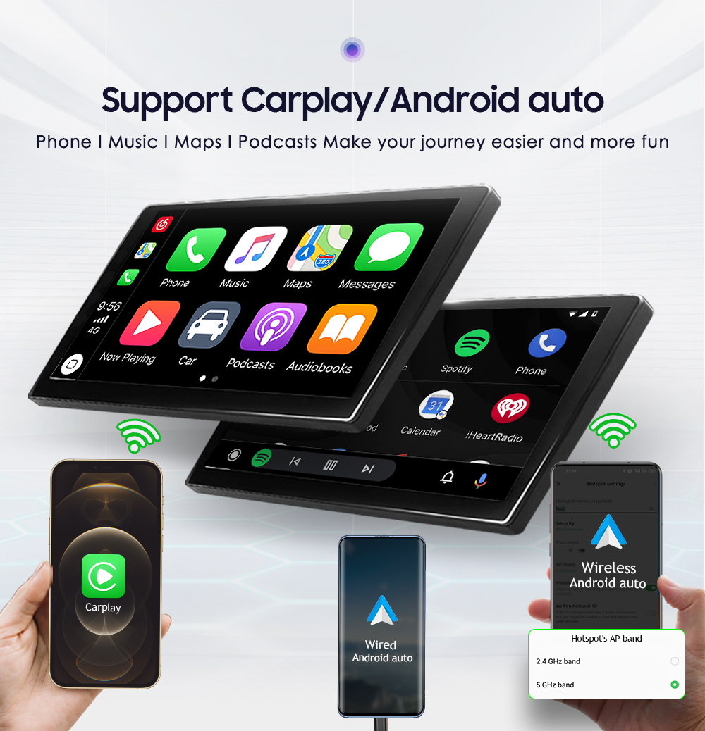 Hizpo-Autoradio Android 12 pour Ford Fi.C. 2009-2017, lecteur vidÃ©o, navigation GPS, 4G + WIFI, Carplay, unitÃ© principale 7862, 2 Din n° 3