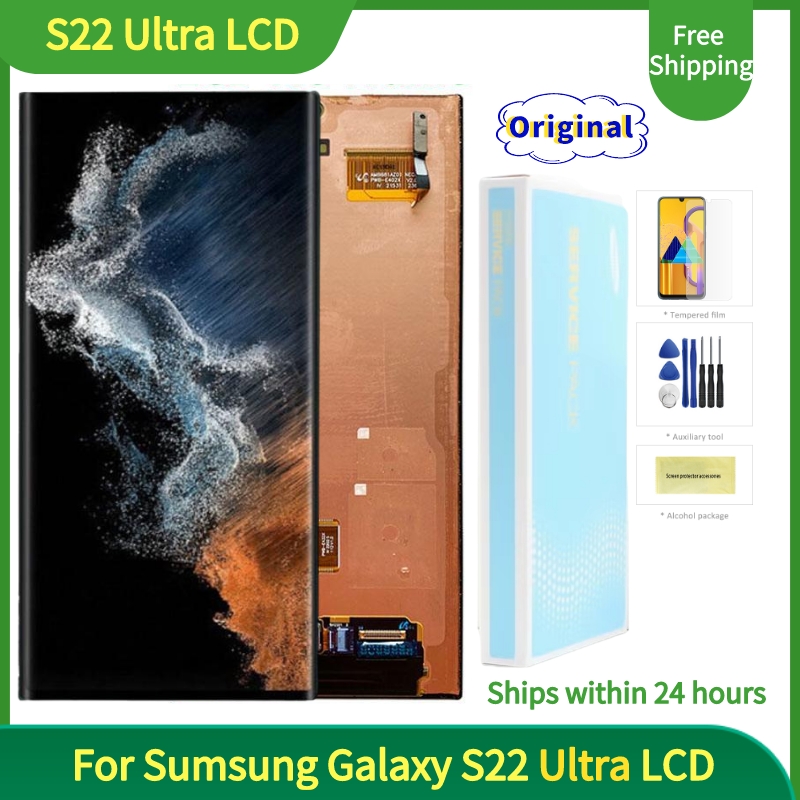 Pièces originales écran super AMOLED pour samsung Galaxy S22 ULTRA 5G LCD sm-g998 G9980 G998F/D écran tactile numériseur n° 1