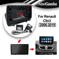 NewGambu-Analyste de garniture de tableau de bord pour Renault Clio 3, cadre DVD de voiture, adaptateur audio, Ã©cran de lecteur radio, panneau facia, 9 pouces, Clio3 2006 - 2019 small picture n° 1