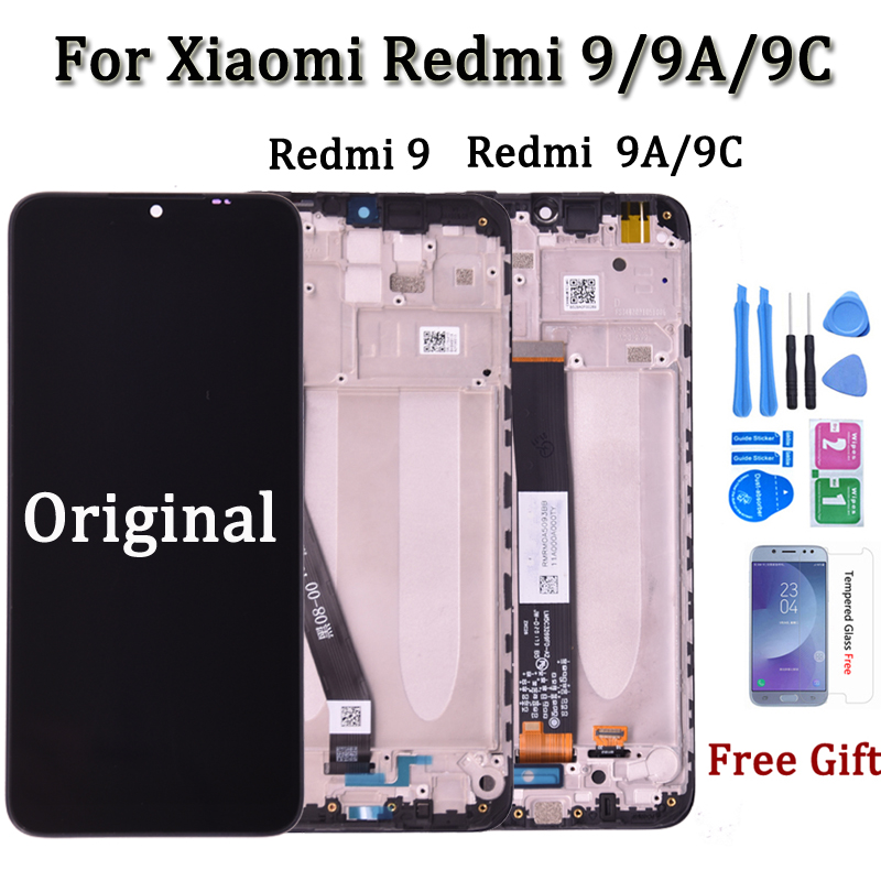 NumÃ©riseur d'Ã©cran tactile LCD pour Xiaomi Redmi 9A 9C, piÃ¨ces de tÃ©lÃ©phone de remplacement, assemblage d'affichage, 6.53 pouces n° 1