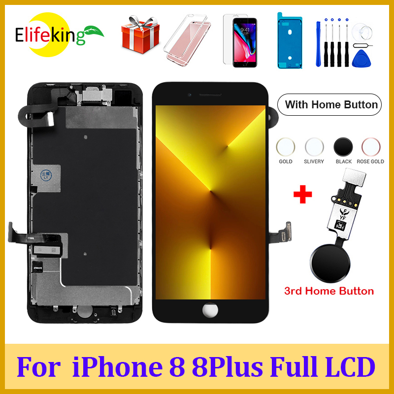 Ã‰cran LCD pour iPhone 8 8 Plus Ã‰cran avec bouton d'accueil Remplacement de l'Ã©cran tactile pour iPhone 8G 8 Plus Assemblage complet 100% testÃ© AAA +++ n° 1