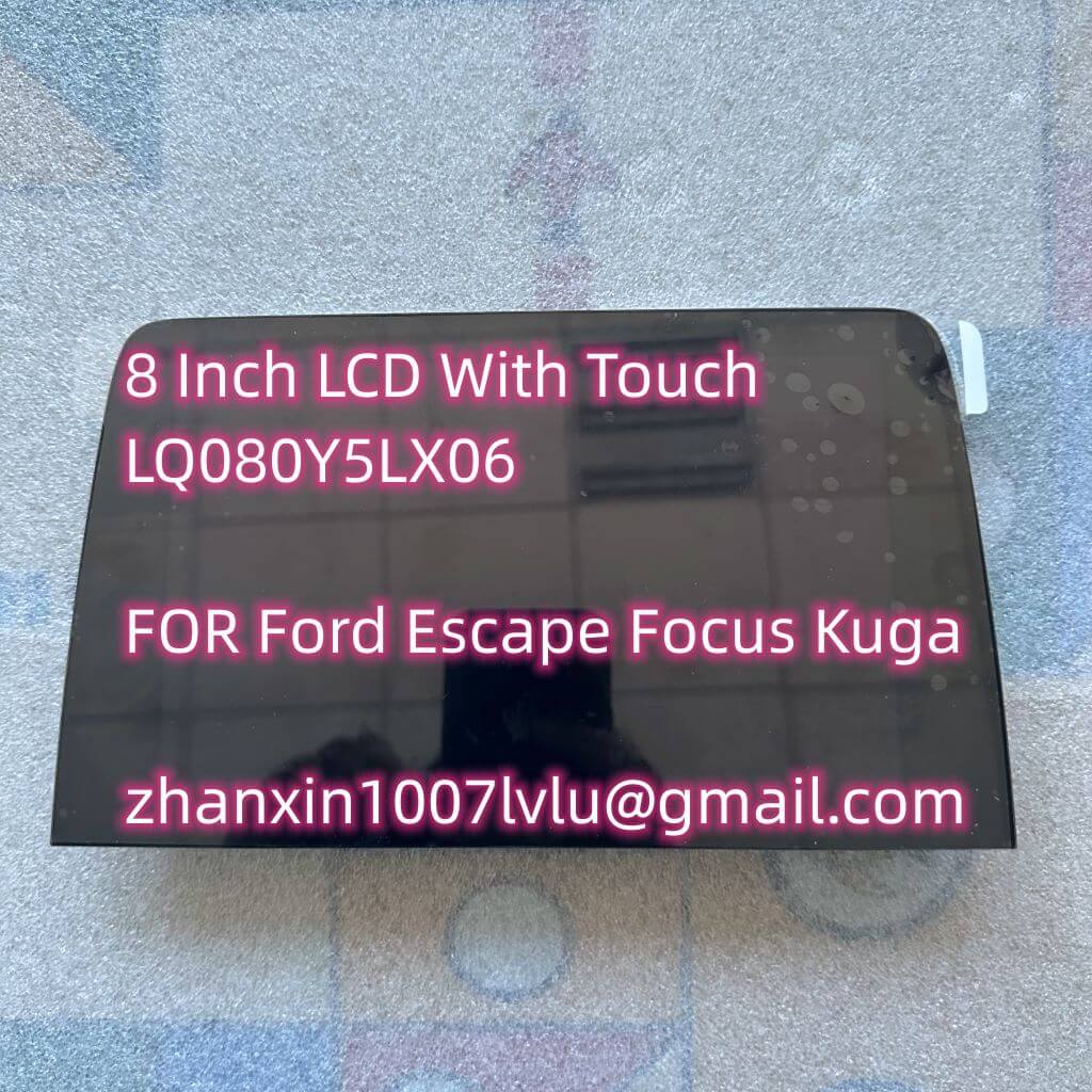 Écran LCD avec écran tactile pour voiture Ford Escape Focus Kuga, radio audio CD, navigation, neuf, original, LQ080Y5LX06, 8 pouces n° 2