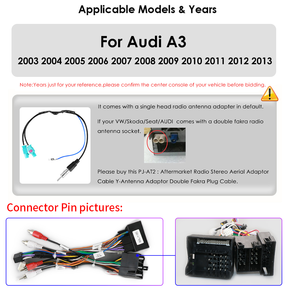 AutoRadio Carplay avec Ã©cran, 64G, 4G Permanence, 2 Din, Android 12, StÃ©rÃ©o, GPS, BT, Limitation, Audi RS3 Sportback A3 8P S3 2003-2012 n° 3