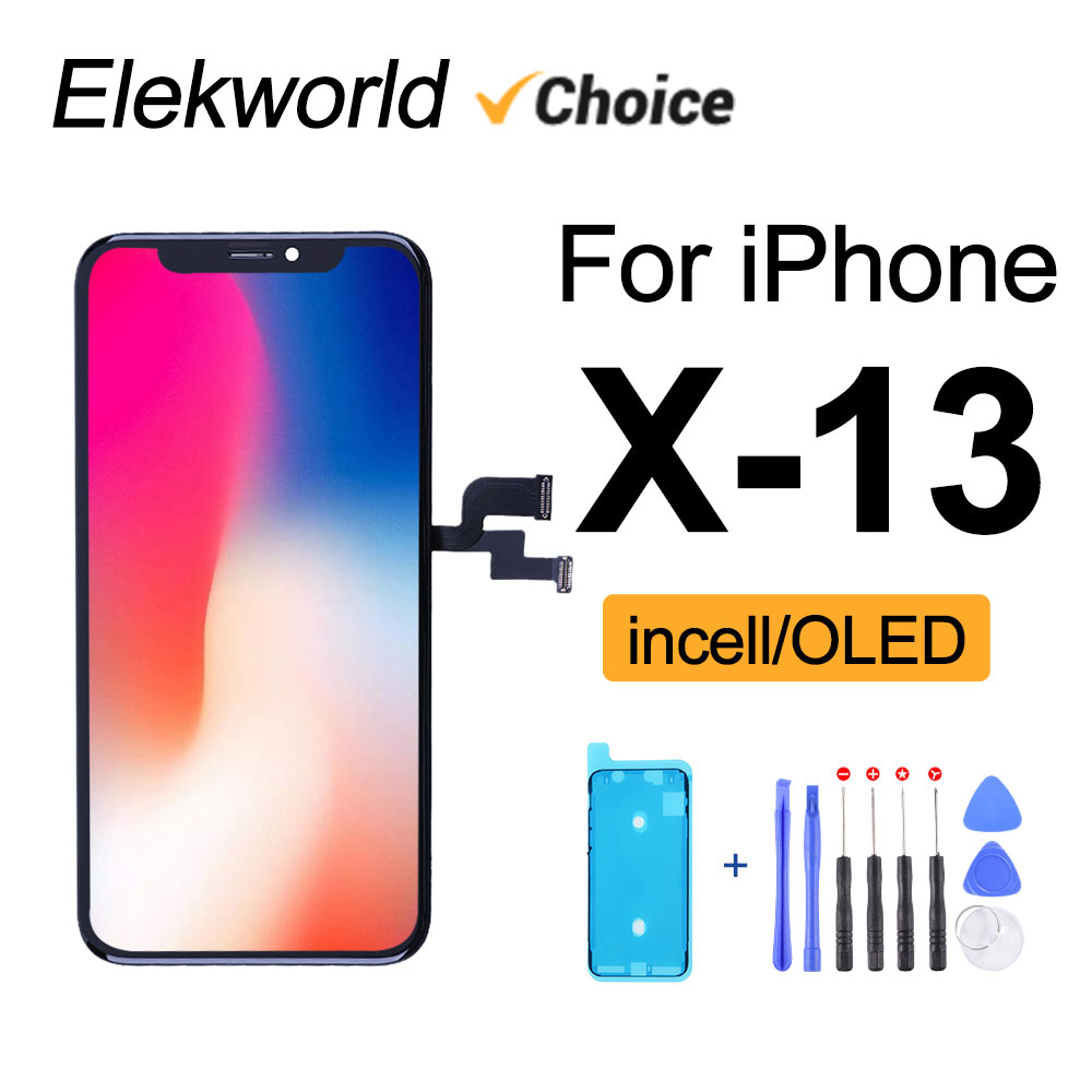 Elekworld Pour iPhone X OLED XS MAX XR 11 LCD Ã‰cran 13 incell Avec 3D NumÃ©riseur Tactile 12 Pro Max Affichage De Remplacement n° 1