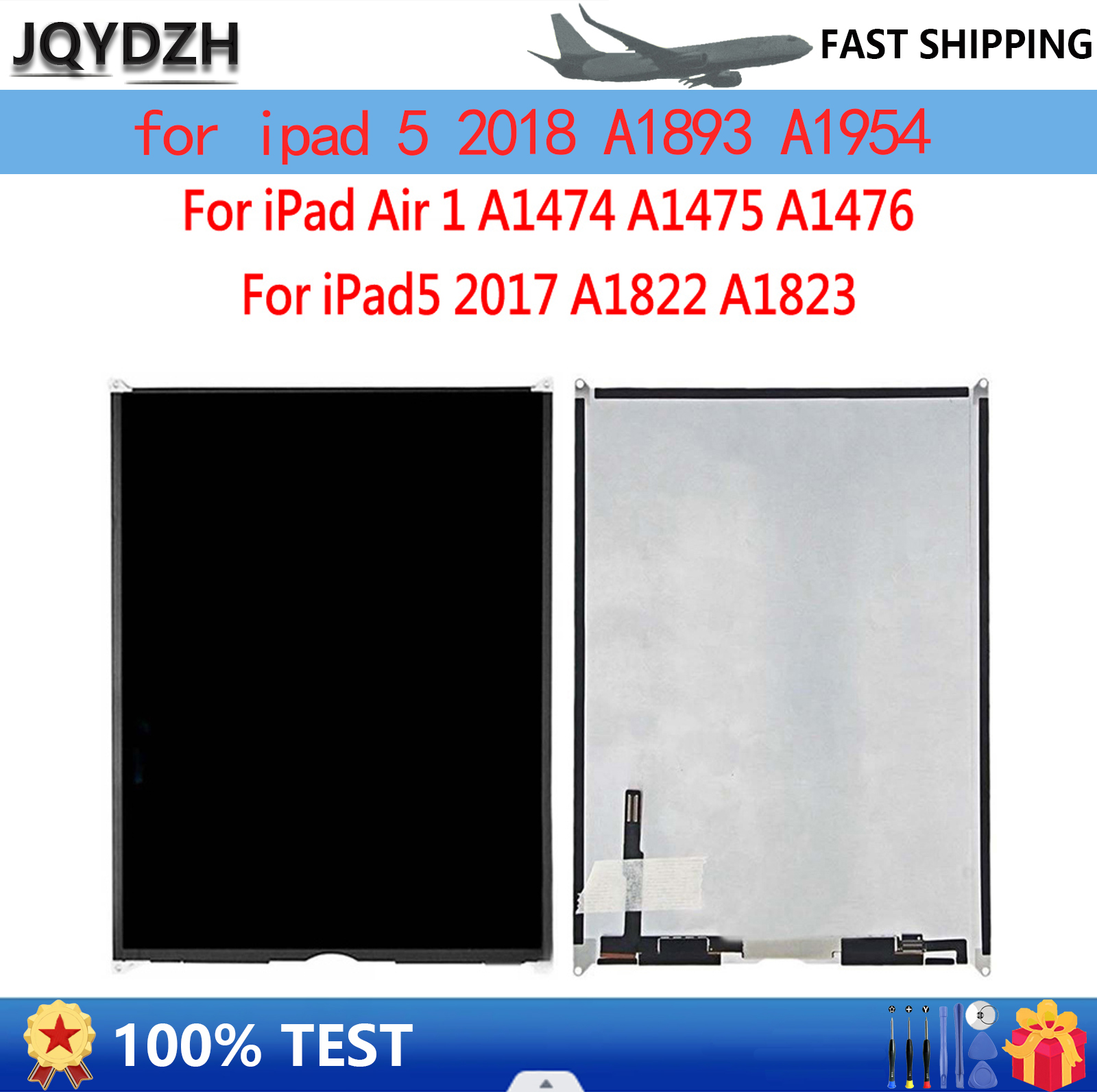 JQYDZH-PiÃ¨ce de rechange pour Ã©cran LCD, compatible avec iPad 5th 9.7, A1822, A1823 6th 2017, A1893, A1954, 2018 pouces n° 1