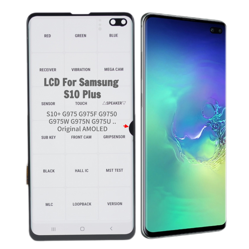 100% Ã©cran LCD d'origine Galaxy S10 Plus pour Samsung S10 Plus affichage avec piÃ¨ces de rechange de cadre G975 G975F G975W G975U lcd n° 2