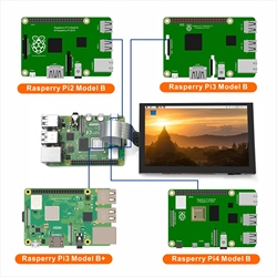 OSOYOO Ã‰cran tactile capacitif TFT 5 pouces Connecteur DSI  Ecran LCD 800x480 pour Raspberry Pi 4 2 3 3B+ small picture n° 3