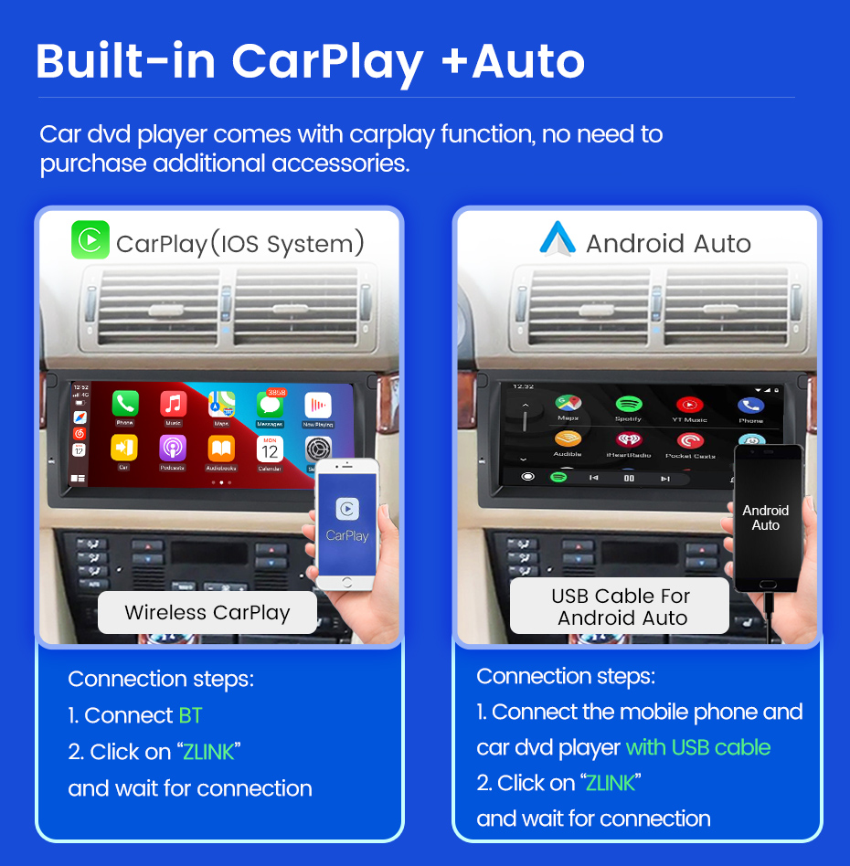 Autoradio Android Intelligent avec Ã‰cran IPS, Carplay, StÃ©rÃ©o, Limitation, GraduÃ© 207, 2006-2015 n° 4