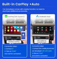 Autoradio Android Intelligent avec Ã‰cran IPS, Carplay, StÃ©rÃ©o, Limitation, GraduÃ© 207, 2006-2015 small picture n° 4