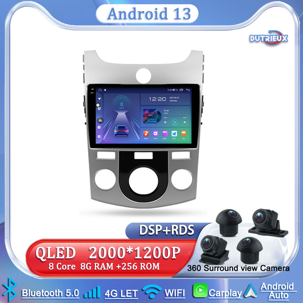 Autoradio Android 13 pour Kia Cerato 2 TD 2008-2013, Carplay, Limitation, Moniteur, Ã‰cran, TV, Lecteur vidÃ©o, Navigation GPS Ã©vitÃ©e n° 1