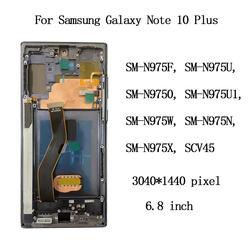 Ensemble Ã©cran tactile Super AMOLED, avec chÃ¢ssis, pour Samsung Galaxy Note 10 Plus N975F small picture n° 2