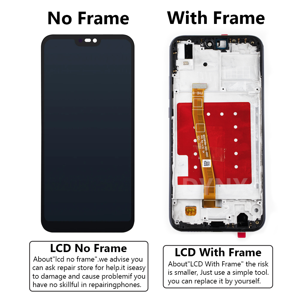 Pour Huawei P20 Lite LCD Ã‰cran Tactile NumÃ©riseur 5.84 Pouces Pour Nova merveilleuse ANE-LX1 ANE-LX2 Remplacement Affichage Avec Cadre Couverture n° 4