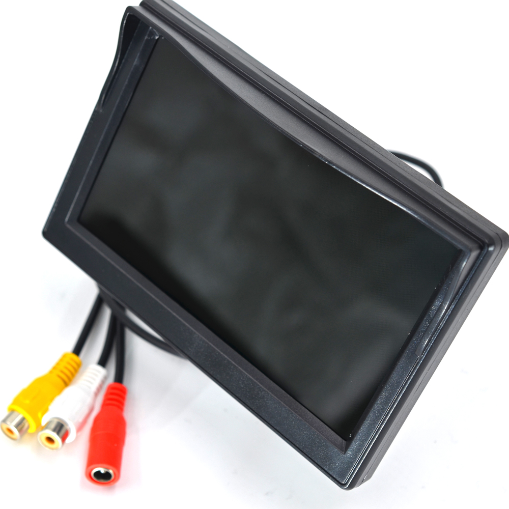 Moniteur de voiture TFT LCD numÃ©rique, entrÃ©e vidÃ©o bidirectionnelle ou barrage sans fil, camÃ©ra de recul, stationnement, Ã©cran 16:9, 5 pouces, 800x480 n° 6