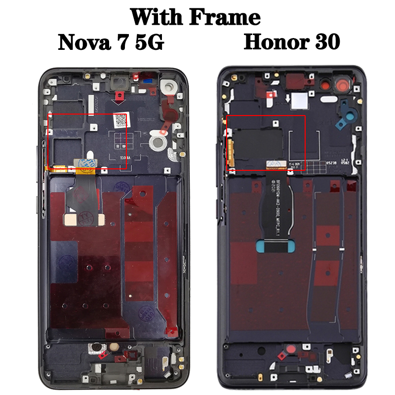 Ensemble Ã©cran tactile LCD AMOLED, 100% Original, pour Huawei Nova 7 5G JEF-AN00 Honor 30 BMH-AN10 n° 5