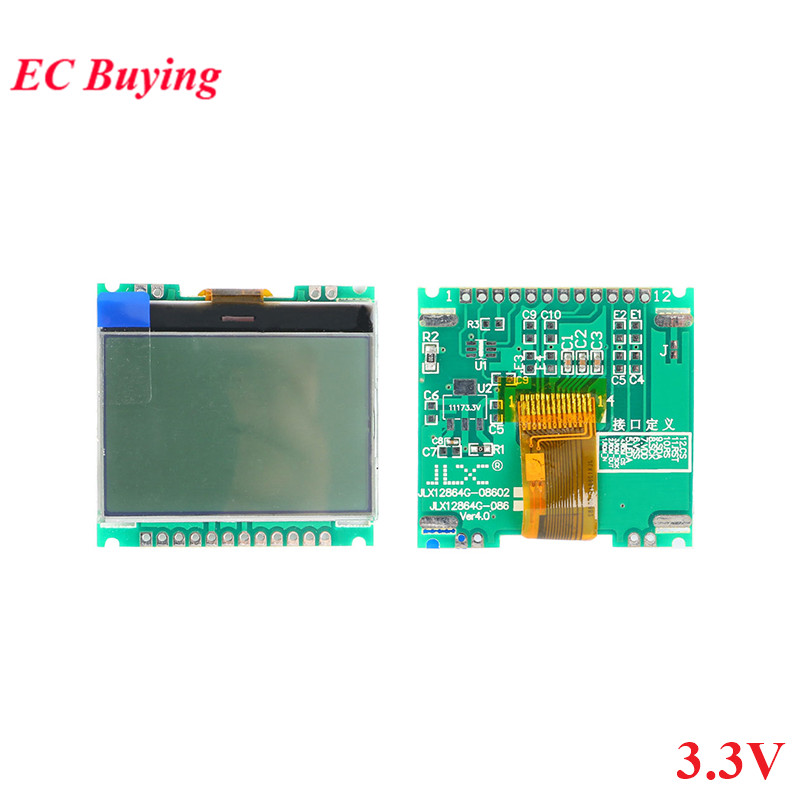 Agene64G-086-P-Panneau d'Ã©cran LCD COG 12864G, technologie de matrice de points, Ã©ventuelles I blanc, 12864x64, 128 V, 5V, UC1701X, 3.3 n° 2