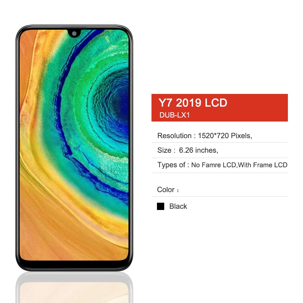 Pour Huawei Y7 2019 LCD Écran Tactile Avec Cadre Pour Y7 Premier 2019 DUB-LX3 DUB-L23 DUB-LX1 lWind n° 2