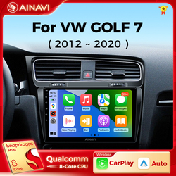 Autoradio Android 10, Qualcomm, GPS, StÃ©rÃ©o, Lecteur VidÃ©o, Carplay, 2DIN, Limitation HD, pour Voiture Volkswagen VW Golf 7, MK7, GTI (2011-2021) small picture n° 1