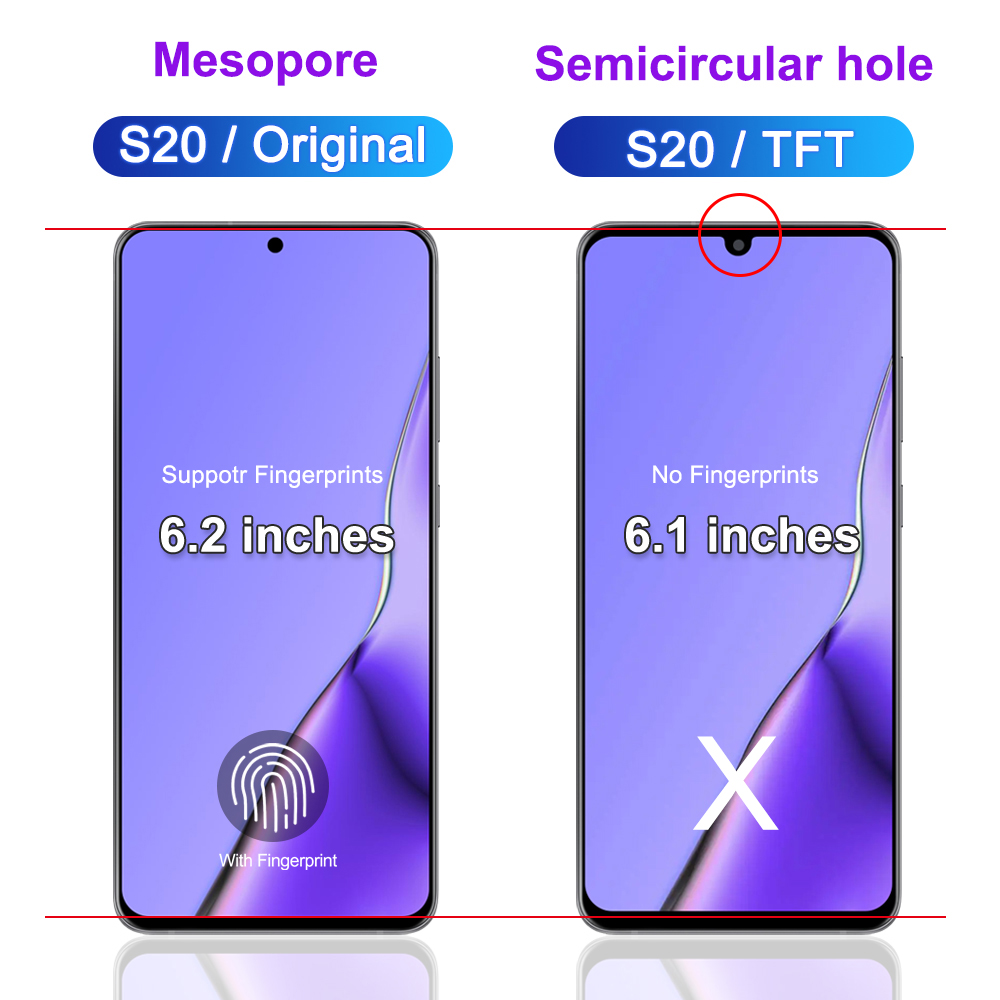 100% testÃ© AAA S20 LCD avec cadre pour SAMSUNG Galaxy S20 SM-G981B/DS G981 Ã©cran tactile HÃ©bergements eur assemblÃ©e remplacement n° 3