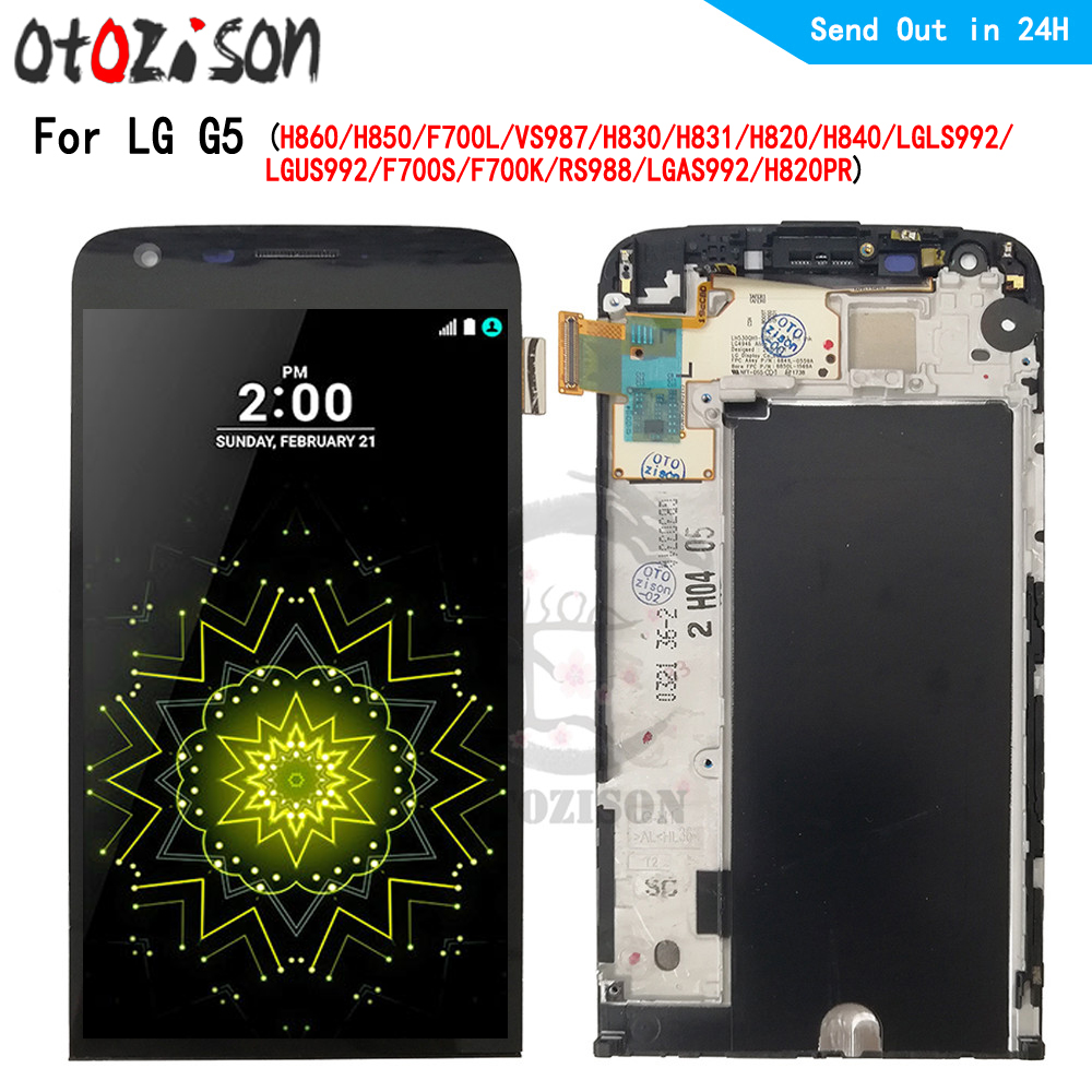 Ensemble Ã©cran tactile LCD avec chÃ¢ssis, 5.3 pouces, pour LG G5 H850, Lcorner5 H860 F700L VS987 n° 1