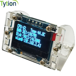 Raspberry Pi 4B 3B Arduino STM32 0.96 pouces OLED I2C 4PIN Ã©cran LCD Module affiche la tempÃ©rature du processeur IP disque dur, informations small picture n° 1