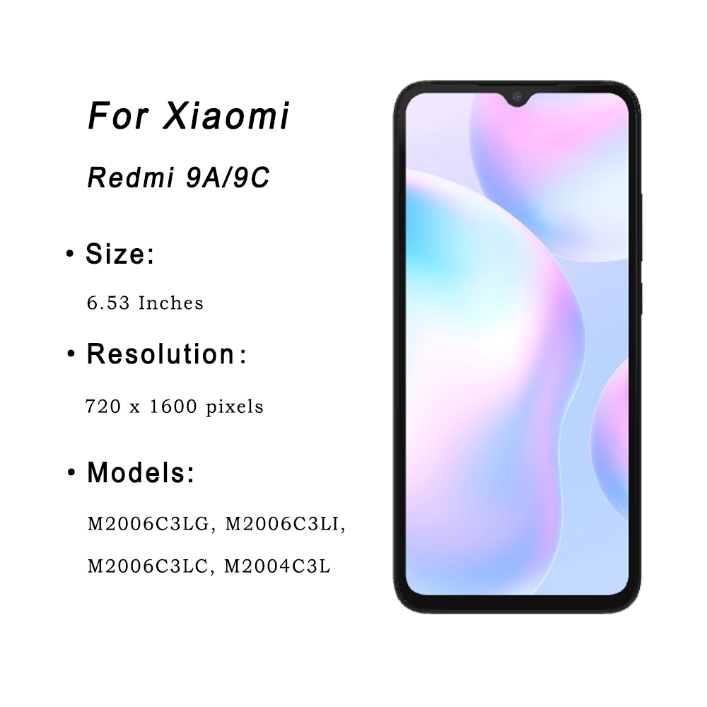 Ensemble Ã©cran tactile LCD de remplacement, pour Xiaomi Redmi 9A /9C M2006C3, original n° 2