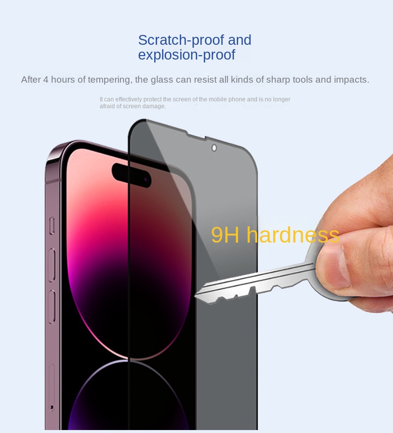 Protecteur d'Ã©cran en verre trempÃ© pour iPhone, film anti-peep haut de gamme, iPhone 11, 12, 13, 14, 15 Plus Max Pro, 3 piÃ¨ces, 6 piÃ¨ces, 10 piÃ¨ces n° 6